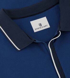 State Of Art Jersey Polo Donkerblauw