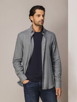 State Of Art Knitted Oxford Overhemd Grijs - L,M