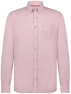 State Of Art Lange Mouw Oxford Overhemd State of Art , Pink , Heren - 2Xl,Xl,L,M,3Xl