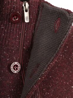 State Of Art Mocker Trui Melange Bordeaux Rood - L,XL