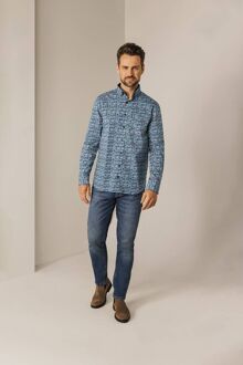 State Of Art Overhemd Dandelion Blauw Donkerblauw - XL