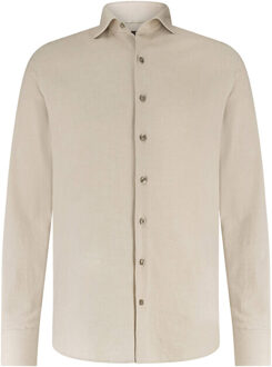 State Of Art Overhemd lange mouw 21125712 Beige