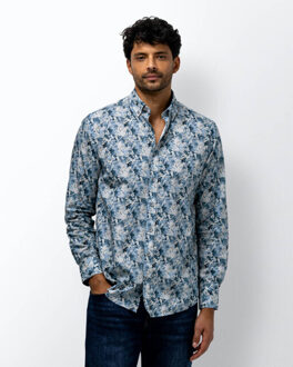 State Of Art Overhemd lange mouw 21416186 Blauw - XXL