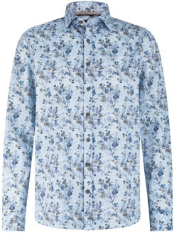 State Of Art Overhemd lange mouw 21425259 Blauw - XXXL