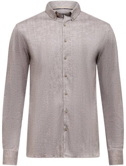 State Of Art Overhemd lange mouw 21425287 Taupe - XL