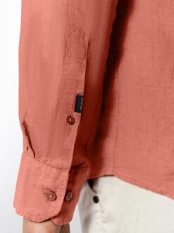 State Of Art Overhemd Linnen Zalm Roze - 4XL,L,M,XL,XXL