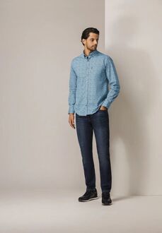 State Of Art Overhemd Poplin Dandelion Blauw - 3XL