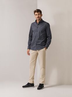 State Of Art Overhemd Print Blauw Grijs Antraciet - L,M,XL