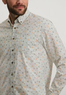 State Of Art Overhemd Stippen Grijs - L,M,4XL