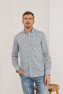 State Of Art Overhemd Striped Pop Wit - 3XL