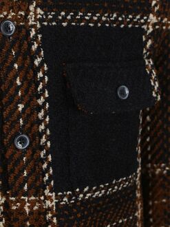 State Of Art Overshirt Ruit Navy Bruin - L,M,XXL