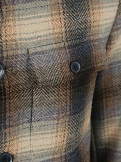 State Of Art Overshirt Ruit Wol Blend Multicolour