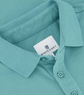 State Of Art Piqué Polo Azuurblauw Lichtblauw