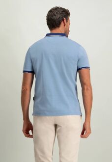 State Of Art Pique Polo Lichtblauw - S,XL