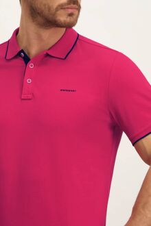 State Of Art Pique Polo Roze - L