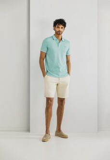 State Of Art Polo Slubmelange Lichtblauw - M,XL,XXL