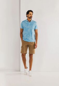 State Of Art Poloshirt Faded Leaf Lichtblauw - XXL