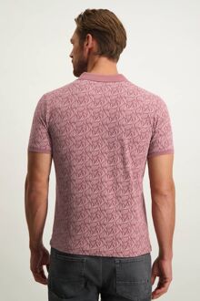 State Of Art Poloshirt Print Roze - XXL
