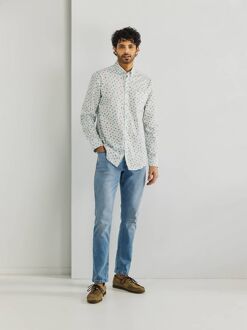 State Of Art Shirt Poplin Printed Stripe Multicolour