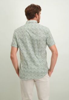 State Of Art Short Sleeve Overhemd Print Groen - 3XL,L,M,XL,XXL