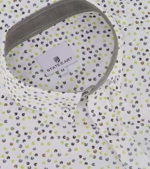 State Of Art Short Sleeve Overhemd Print Groen - 3XL,L,M,XL,XXL