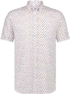 State Of Art Short Sleeve Overhemd Print Wit - L,M,XXL