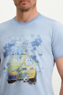 State Of Art T-Shirt Print Blauw - L,M