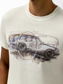 State Of Art T-shirt Print Wit Off-White - 3XL,L,M,XL,XXL