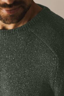 State Of Art Trui Donegal Melange Donkergroen - XL,XXL