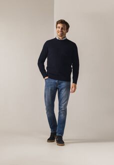 State Of Art Trui Structure Navy Blauw - L,M,XL