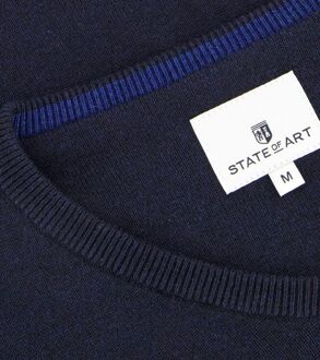 State Of Art Trui V-Hals Navy Donkerblauw - 3XL,L,M,XL