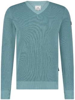 State Of Art V-Neck Plain Pullover Sweater State of Art , Blue , Heren - 2Xl,Xl,L,M