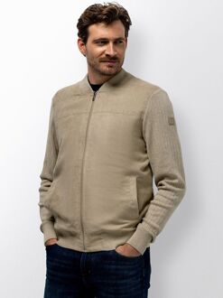 State Of Art Vest Zip Bomber Beige - 3XL,L