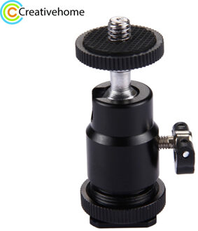 Statief Hoofd mini 360 Graden Camera Statief Mini Balhoofd Balhoofd Shoe Adapter 1/4 Schroef Mount DSLR Camera accessoires