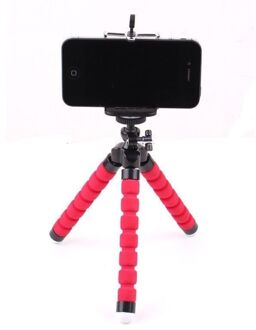 Statieven statief voor telefoon Mobiele camera houder Clip smartphone monopod pens stand octopus mini statief stativ voor telefoon Rood