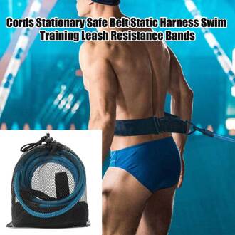Stationaire Harnas Safe Riem Enkel Lap Exerciser Universele Statische Weerstand Bands Cords Tether Bungee Zwemmen Training Leash Blauw