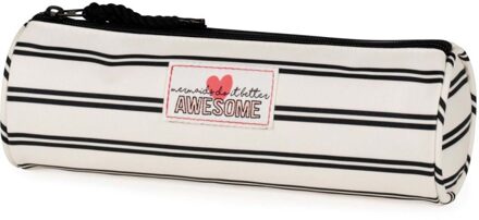 Stationery Team etui Awesome Mermaid gestreept 23 x 8 x 8 cm