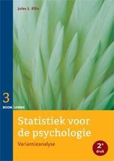 Statistiek voor de psychologie / deel 3 - Boek Jules Ellis (9059319745)