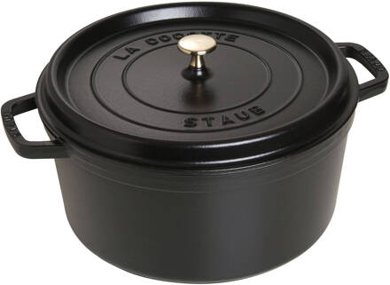 Staub Braadpan - Rond - 30 cm - Zwart