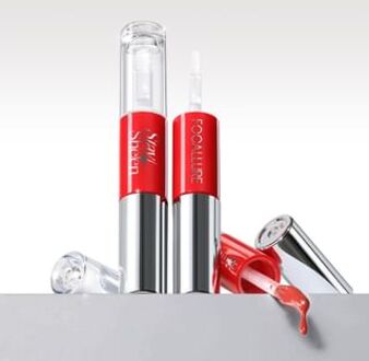 Stay Sheen 2 IN 1 liquid Lipstick - 3 Colors #OR02 Salmon Pop - 1.2g*2