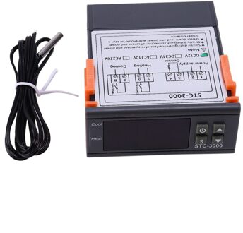 Stc-3000 Led Digitale Temperatuurregelaar Thermostaat Verwarming Cooling Sensor Vochtigheid Meter