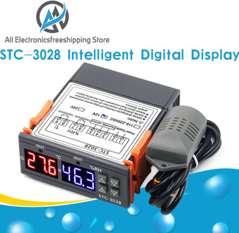 STC-3008 Digital Thermostat STC-3028 Temperature Humidity Controller Thermostat Humidistat Thermometer Hygrometer Control Switch