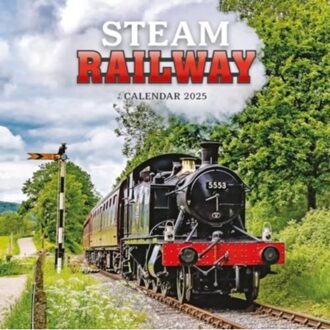 Steam Railway Square Wall Calendar 2025 - Calendars, Carousel