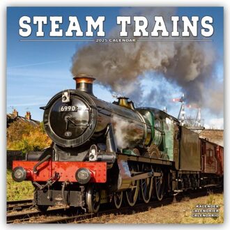 Steam Trains Calendar 2025 Square Trains Wall Calendar - 16 Month - Browntrout Wandkalender - Avonside Publishing Ltd