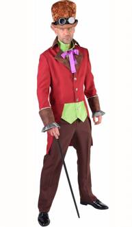 Steampunk 'burlesque' kostuum man Multikleur - Print