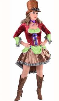 Steampunk Burlesque kostuum | Verkleedkleding dames maat M (38/40)