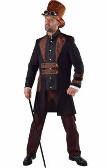 Steampunk heer kostuum elite Bruin - Kastanje