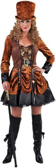 Steampunk Kostuum Lady Victorian Multikleur - Print