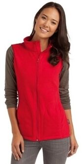 Stedman Fleece bodywarmer voor dames - rood - rits - polyester