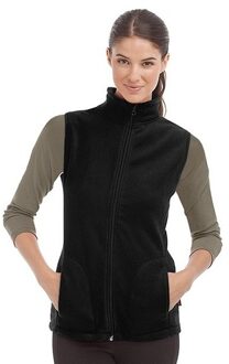 Stedman Fleece bodywarmer zwart voor dames L (40)